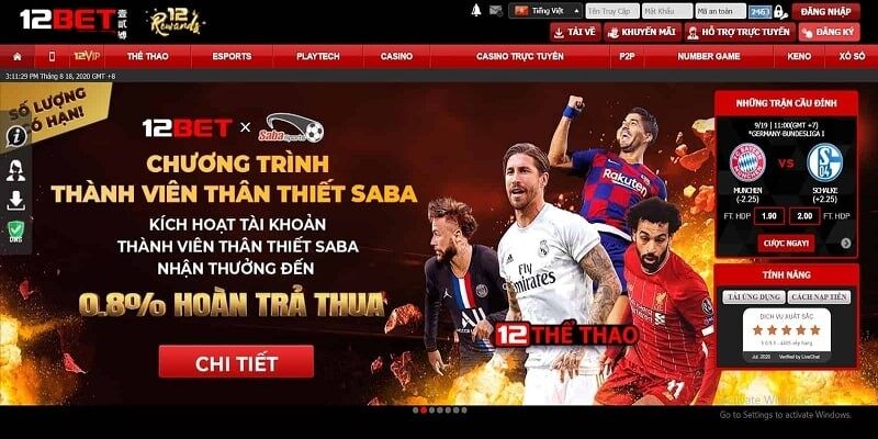 12BET thường xuyên có những chương trình ưu đãi đầy hấp dẫn